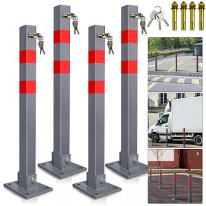 Jiubiaz Bariérový stĺpik Park Fire Post Bollard Skladací 65cm 4X