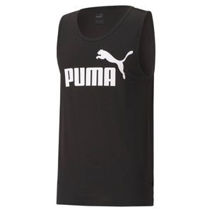 PUMA Herren ESS Essential Logo Tank SL Tee / T-Shirt Tanktop, Größe:M, Farbe:Schwarz (Puma Black)