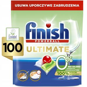 Finish Tabletki do zmywarki Ultimate 0%, 100 sztuk