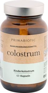 Primabiotic Colostrum in Kapseln - Hohe Qualität Colostrum - 60 Kapseln - 400mg Rinderkolostrum - Immunverstärkung, Entzündungshemmend, Antibakteriell