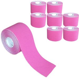 8 Rollen - Tapefactory24 Getting Started Kinesiologie Tape 5cm x 5m - pink, Tapes Taping Klebeband Tapeverband Bandage wasserfest