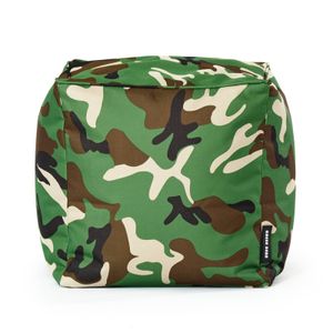 Cube Hocker 40x40x40 cm - Camouflage Grün