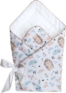 HobbyKids Babywickeldecke Babynest Babywickeltuch Wickeldecke 75x75 cm 100% Baumwolle weiß mit Igel HobbyKids Babywickeldecke Babynest Babywickeltuch Wickeldecke 75x75 cm 100% Baumwolle weiß mit Igel