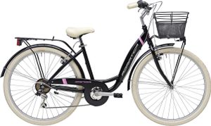 Cityfahrrad 26 Zoll PANDA Schwarz inkl. Korb