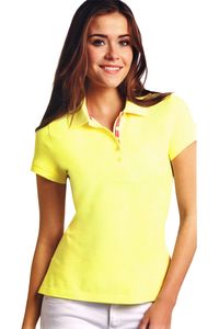 Esmara Damen Polo Shirts T-Shirt Piqué kurzarm  Gelb S (36/38)