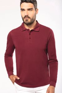 Kariban | K243 Herren Piqué Polo langarm, Größe:M, Farbe:ORANGE