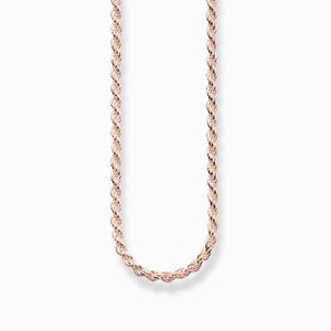 Thomas Sabo KE1348-415-12 Kordel-Kette Rosé-Ton Silber 40 cm