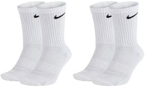 4 Paar Nike SX4508 Herren Damen Socken - Farbe: 4 Paar weiss - Größe: 34-38