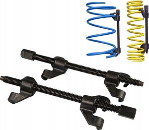LUXTOM | zestaw ściskaczy do sprężyn samochodowych 2 105-410mm tuning / narzędzie do zacisku montażowego / obniżanie kolumn i amortyzatorów / sprężyna zawieszenia