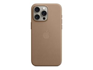 Apple iPhone 15 Pro Max Feingewebe Case mit MagSafe Taupe iPhone 15 Pro Max