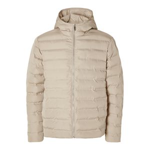 Selected Barry Quilted Hooded Jacket Pure Cashmere  Beige - Große XL
