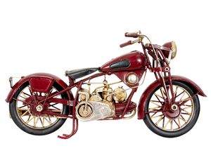 Modellmotorrad Motorrad Modell Nostalgie Blech Metall Antik-Stil 27cm