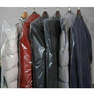 50pcs Transparent Kleidersack Kleiderhülle Einweg Anzugsack Kleiderschutz Hülle