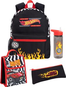 Hot Wheels - Batoh, Checkerboard Flame Set NS8478 (jedna velikost) (černá/červená)