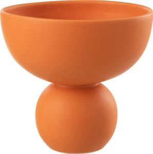 J-Line Vase Schale Porzellan Terracotta