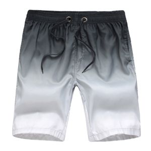 (Schwarz-Weiß-Verlauf,XL)Herrenmode Mit Farbverlauf Strandhose Lässige Fünf-Punkte-Hose