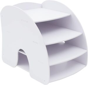 4 Layers Büro Schreibtisch Organizer Multifunktionale  Bürobedarf A4 Dokumentenablage Mail Sortier Ordnungssystem Ablagebox für Office Home Schule