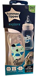 Tommee Tippee explora Baby-Flasche + Sauger, 260ml Fassungsvermögen, BPA-frei