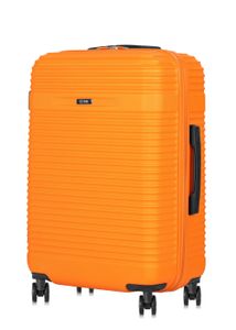 OCHNIK Koffer WALAB-0040 - Hartschalenkoffer Trolley mit 360° Rollen - Reisekoffer (Orange, Größe M - 65×45×26 cm)