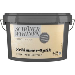 SCHÖNER WOHNEN-Trendstruktur Schimmer Optik  Effektfarbe Lightgold 2,5 L