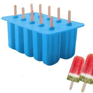 Eisform Silikon individuell gestalten: BPA-frei Eis am Stiel Eisformen Eis am Stiel Silikon 12 Eis am Stiel Formen aus Holz