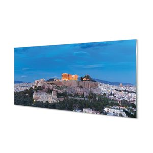 Acrylbilder BIld - 100 cm x 50 cm - Wandkunst Griechenland Panorama von Athen