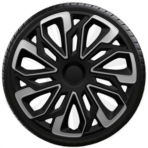 Poklice 15" ESTORIL Silver-Black sada 4 kusy