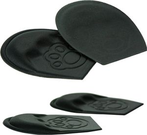 Vložky Do Bot Polštářky Do Prstů Pro Podpatky Látkové 11,5X8,5 Cm Černá