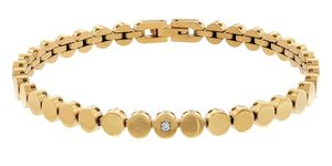 Boccia 03057-04 Damen-Armband Titan Goldfarben mit Diamant