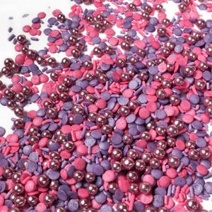 Streuselheld Glitzer Blitzer Pink 40g - Romantische Streusel und Zuckerstreusel für Valentinstags-Kuchen, Cupcakes & Desserts