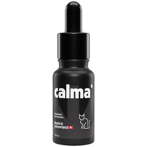 CALMA Hanföl für Katzen | Für alle Katzenrassen | 100% pflanzlich | Schweizer Qualität | Vegan | mit hochwertigen MCT-Öl | 500 mg