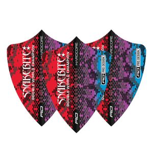 Red Dragon Darts Flight Peter Wright Snakeskin Red Freestyle TF6856