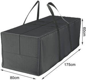 Climecare Aufbewahrungstasche und Schutzhülle für Auflagen - Gartenauflagen Aufbewahrungstasche aus 420D Polyester (175x80x60 cm)
