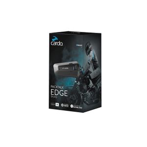 Cardo Packtalk EDGE Duo Kommunikationssystem Doppelset (Black,One Size)
