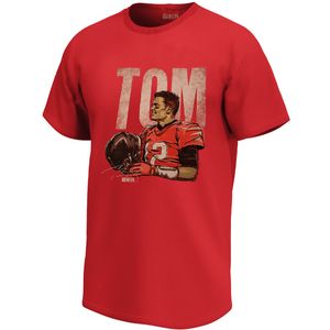 XL|Tom Brady Washed Logo Tampa Bay Buccaneers NFL Herren T-Shirt NFLTS05MR