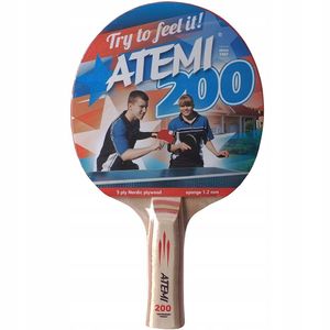 Atemi 200 Tischtennisschläger, Tischtennis Schläger für Hobby Spieler