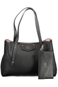 GUESS JEANS Bag Ladies Textile Black SF14367 - Velikost: One Size Only