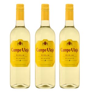 Campo Viejo Blanco 3er Set, Spanischer Wein, Alkohol, Flasche, 13.5 %, 3 x 750 ml, 60000900