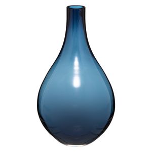 Flaschenvase - blau - Glas H35 cm - Atmosphera créateur d'intérieur