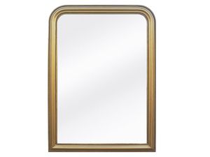 Spiegel Vintage - 80 x 110 cm - Eukalyptusholz - Goldfarben - HELOISE