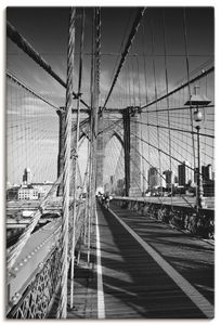 ARTland Leinwandbild New York City Brooklyn Bridge II Größe: 20x30 cm