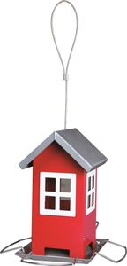 Trixie Futterhaus 1000 ml/19 × 20 × 19 cm, rot/silber, 55630