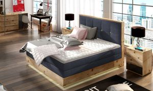 DomoHome posteľ so skrinkovou pružinou Spálňová posteľ Ideálna pre vašu spálňu Luxusná čalúnená posteľ, Rozmer: 160x200x62cm, Model: EndoEtnoAustin15, Farba: Modrá DomoHome posteľ so skrinkovou pružinou Spálňová posteľ Ideálna pre vašu spálňu Luxusná čalúnená posteľ, Rozmer: 160x200x62cm, Model: EndoEtnoAustin15, Farba: Modrá