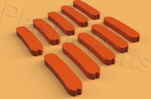 zestaw 10 plastikowych wkładów montażowych do głowicy montażowej Corghi Sapiens