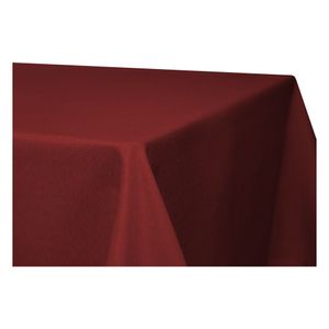 Tischdecke quadratisch 160x160 cm bordeaux Leinenoptik Lotuseffekt Tischwäsche