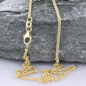 2,0 mm 333 - 8 Karat Gold Halskette Ankerkette rund massiv Gold hochwertige Goldkette  - Länge nach Wahl, Kettenlänge:50 cm