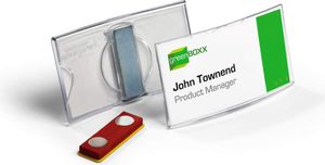 DURABLE jmenovka konvexní s magnetem 40x75mm 25ks
