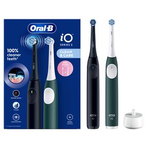 Elektryczna szczoteczka do zębów Oral-B iO Series 2 Duo Black Green Attachments