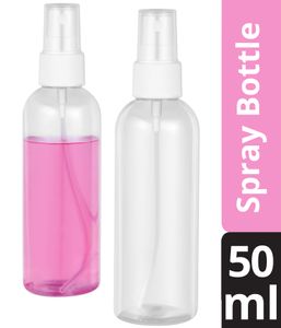 60 Stück 50ml Klein Sprühflaschen Leer Zum Befüllen mit Zerstäuber Unbefüllt