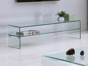 TV-Möbel mit 1 Ablage - Glas - STILEOS